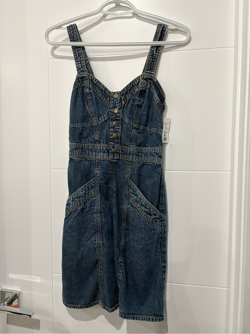 Japna Indigo Denim Button-Front Sundress